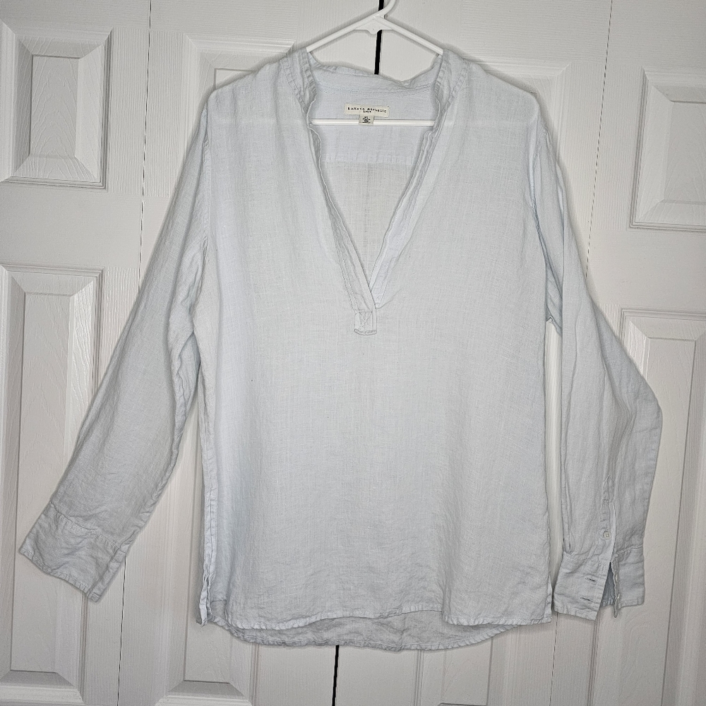 Banana Republic Linen Long Sleeve Shirt Sz xl - Picture 8 of 8